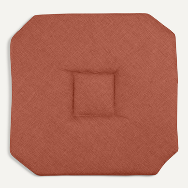Galette De Chaise Italienne Et Unie - 40x40 Cm - Terracotta Galette De Chaise Italienne Et Unie - 40x40 Cm - Terracotta