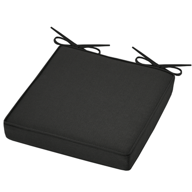 Galette De Chaise Extérieure Unie - 40x40 Cm - Gris Foncé