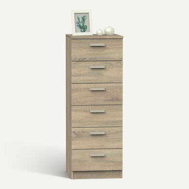 Chiffonnier Meuble De Rangement Coloris Cambrian - H. 110 X L. 40 X P. 40 Cm Chiffonnier Meuble De Rangement Coloris Cambrian - H. 110 X L. 40 X P. 40 Cm