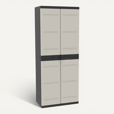 Armoire Meuble De Rangement 2 Portes, Intérieur/extérieur - L. 70 X P. 44 X H. 176 Cm Armoire Meuble De Rangement 2 Portes, Intérieur/extérieur - L. 70 X P. 44 X H. 176 Cm