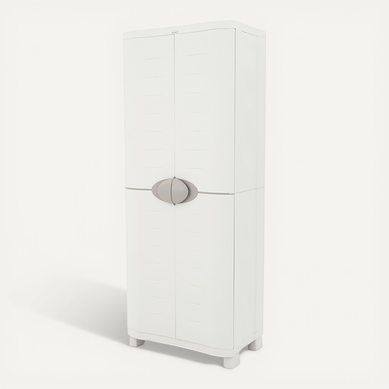 Armoire Meuble De Rangement 2 Portes, Intérieur/extérieur Coloris Beige - L. 70 X P. 45 X H. 184 Cm Armoire Meuble De Rangement 2 Portes, Intérieur/extérieur Coloris Beige - L. 70 X P. 45 X H. 184 Cm