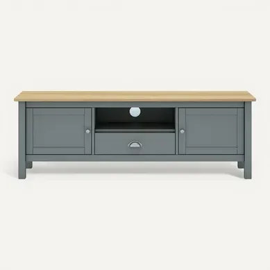 Meuble TV, Meuble De Salon Avec 2 Portes Et 1 Niche Coloris Vert Kaki, Chêne Meuble TV, Meuble De Salon Avec 2 Portes Et 1 Niche Coloris Vert Kaki, Chêne