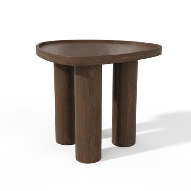 Table D'appoint Loen En Bois Contreplaqué Noyer Foncé