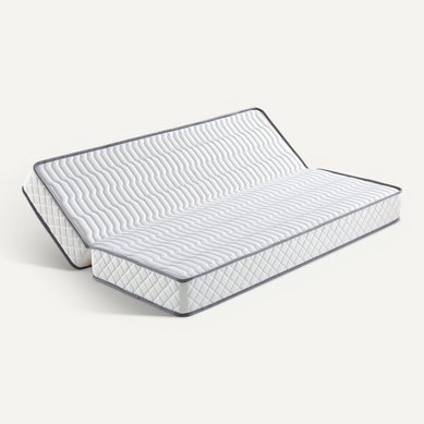 Matelas Ferme Clic Clac 140x190 15 Cm 5 Zones Confort 70 Cm Découpe Respirant Polyuréthane Hr