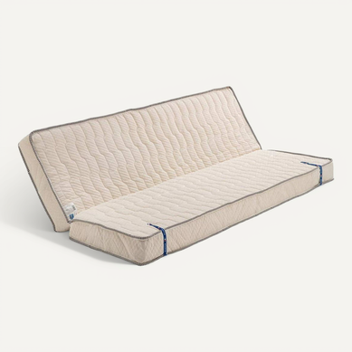 Matelas Ferme Pour Tous Clic Clac 130x190 X 10 Cm Avec Mémoire De Forme Sur Face Hiver - Découpe Ass