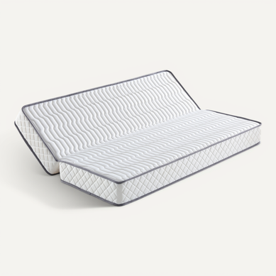 Matelas Ferme Clic Clac 130x190 10 Cm 3 Cm Mémoire De Forme 60 Kgs/m3 5 Zones De Confort