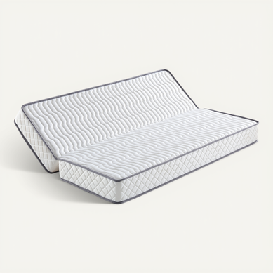 Matelas 140x200 Cm Ferme Clic Clac 16 Cm Ressorts Premium + Mémoire De Forme 5 Zones Confort