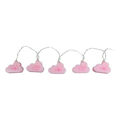 Guirlande Lumineuse Enfant Nuage - L. 165 Cm - Rose Guirlande Lumineuse Enfant Nuage - L. 165 Cm - Rose