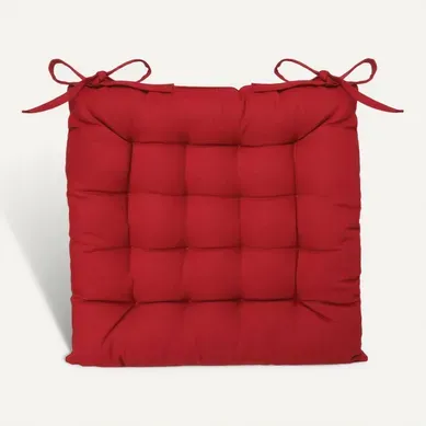 Lot 2x Galette De Chaise - Rouge Lot 2x Galette De Chaise - Rouge