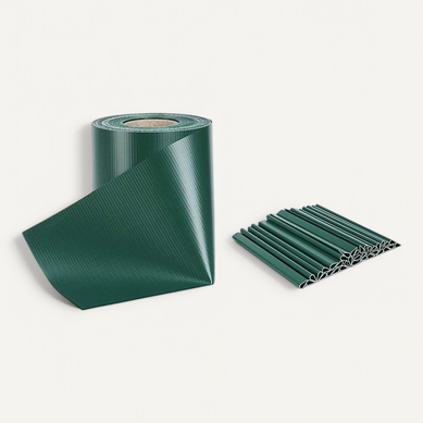 Brise Vue Occultant Clôture En Pvc 450 G/m² - 70 M X 19 Cm - 70 Clips De Montage - Vert Brise Vue Occultant Clôture En Pvc 450 G/m² - 70 M X 19 Cm - 70 Clips De Montage - Vert