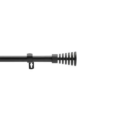Kit De Tringle à Rideaux Extensible Horizon - L120 /l210 Cm - Noir Kit De Tringle à Rideaux Extensible Horizon - L120 /l210 Cm - Noir