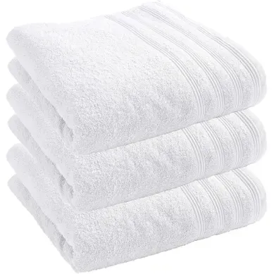 Lot De 3 Draps De Douche "spa" 70 X 140 Cm / 400 Gr/m² - Blanc - 70x140 Cm Lot De 3 Draps De Douche "spa" 70 X 140 Cm / 400 Gr/m² - Blanc - 70x140 Cm