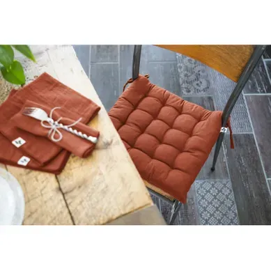 Assise Matelassée Outdoor Déperlant - Anti-uv "kala" En Coton 38 X 38 Cm Assise Matelassée Outdoor Déperlant - Anti-uv "kala" En Coton 38 X 38 Cm