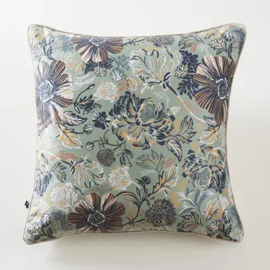 Coussin Déhoussable 50 X 50 Cm "isaline" Velours Imprimé - Multicolor - 50x50 Cm Coussin Déhoussable 50 X 50 Cm "isaline" Velours Imprimé - Multicolor - 50x50 Cm
