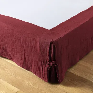 Cache-sommier 140 X 190 Cm – Double Gaze De Coton 125 G/m² – Gaïa Bordeaux