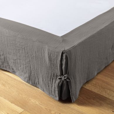 Cache-sommier 160 X 200 Cm – Double Gaze De Coton 125 G/m² – Gaïa Granit Cache-sommier 160 X 200 Cm – Double Gaze De Coton 125 G/m² – Gaïa Granit