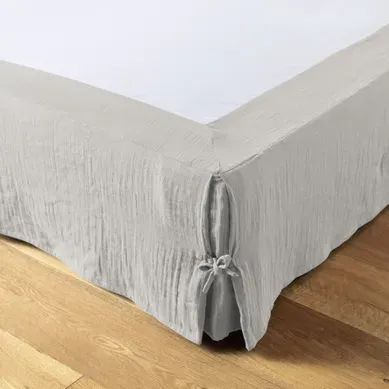 Cache-sommier 160 X 200 Cm – Double Gaze De Coton 125 G/m² – Gaïa Nuage Cache-sommier 160 X 200 Cm – Double Gaze De Coton 125 G/m² – Gaïa Nuage
