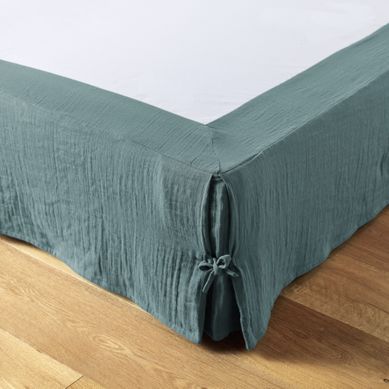 Cache-sommier 160 X 200 Cm – Double Gaze De Coton 125 G/m² – Gaïa Bleu Canard Cache-sommier 160 X 200 Cm – Double Gaze De Coton 125 G/m² – Gaïa Bleu Canard