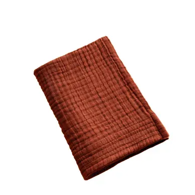 Serviette De Toilette 50 X 90 Cm - Quadruple Gaze De Coton 220 G/m² - Gaia Terracotta Serviette De Toilette 50 X 90 Cm - Quadruple Gaze De Coton 220 G/m² - Gaia Terracotta