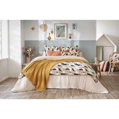 Bout De Lit 90 X 200 Cm – Double Gaze De Coton Imprimée – Julia