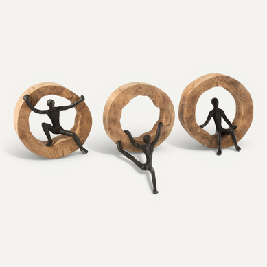 Décoration Or Bois 53x27x9cm