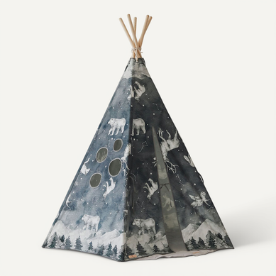 Tente Teepee Enfant Bleu 120x130x180cm Tente Teepee Enfant Bleu 120x130x180cm