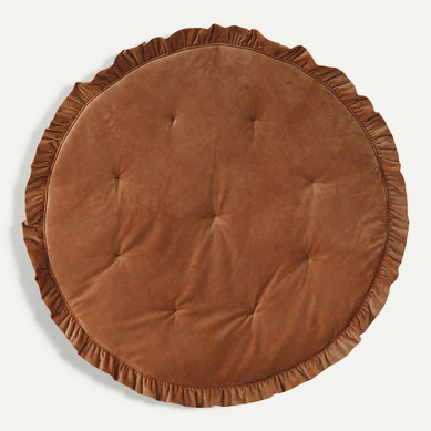 Tapis De Sol Molletonné Bébé Rond Marron 110x110x3cm Tapis De Sol Molletonné Bébé Rond Marron 110x110x3cm