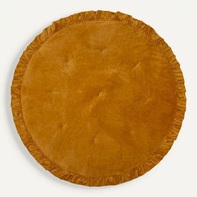 Tapis De Sol Molletonné Bébé Rond Jaune 110x110x3cm Tapis De Sol Molletonné Bébé Rond Jaune 110x110x3cm