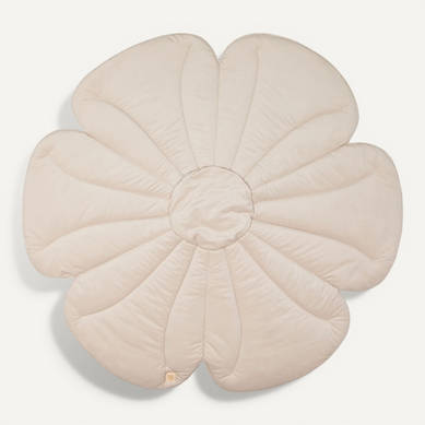 Tapis De Sol Molletonné Bébé Fleurs Beige 110x110x3cm Tapis De Sol Molletonné Bébé Fleurs Beige 110x110x3cm