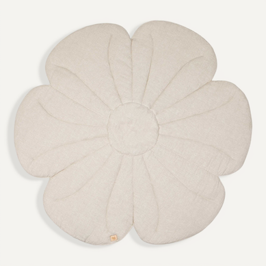 Tapis De Sol Molletonné Bébé Fleurs Beige 110x110x3cm Tapis De Sol Molletonné Bébé Fleurs Beige 110x110x3cm