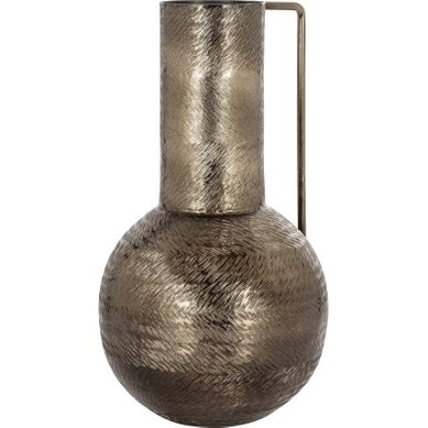 Vase Leia élégant En Aluminium Noir Fumé Vase Leia élégant En Aluminium Noir Fumé