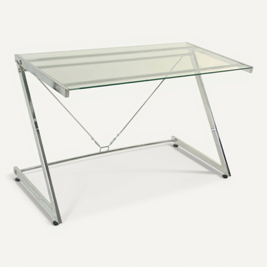 Bureau Chic En Métal Avec Plateaux En Verre élégant Bureau Chic En Métal Avec Plateaux En Verre élégant