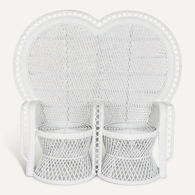 Fauteuil élégant En Rotin Blanc Pour Salon Chic Fauteuil élégant En Rotin Blanc Pour Salon Chic