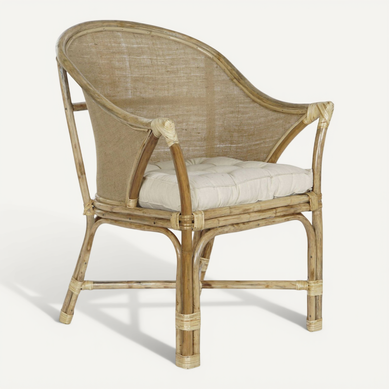 Fauteuil Rotin Et Coton élégance Intemporelle Fauteuil Rotin Et Coton élégance Intemporelle