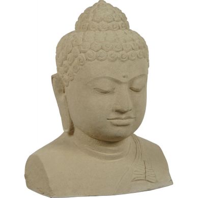 Statue Zen Décorative Beige Pour Ambiance Paisible