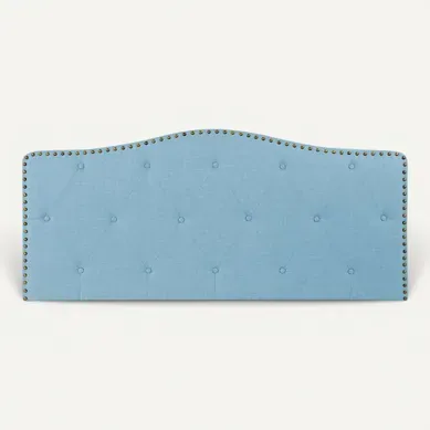 Tête De Lit élégante Capitonnée Bleu Ciel En Polyester Tête De Lit élégante Capitonnée Bleu Ciel En Polyester