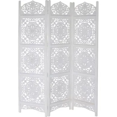 Paravent Vintage Blanc Ajouré Pour Une Touche D'élégance Paravent Vintage Blanc Ajouré Pour Une Touche D'élégance
