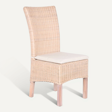 Fauteuil élégant En Osier Blanc Et Coussin Moelleux Fauteuil élégant En Osier Blanc Et Coussin Moelleux