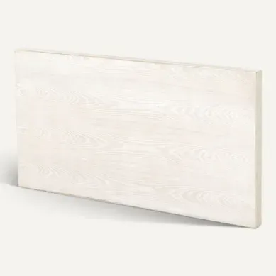 Tête De Lit Effet Patiné Blanc En Bois De Frêne Naturel