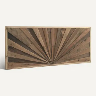 Tête De Lit Bois Naturel Effet Vieilli Style Rustique
