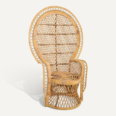 Fauteuil Paon Vintage En Rotin Naturel Style Bohème Fauteuil Paon Vintage En Rotin Naturel Style Bohème