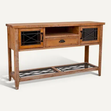 Console D Entrée En Bois Et Métal Style Industriel Chaleureux Console D Entrée En Bois Et Métal Style Industriel Chaleureux