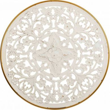 Panneau Mural Décoratif En Bois Sculpté Blanc élégant