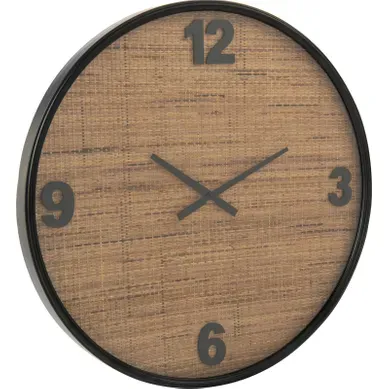 Horloge Murale Bois Marron Noir Design élégant Pour Salon Moderne Horloge Murale Bois Marron Noir Design élégant Pour Salon Moderne