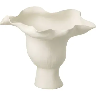 Vase Hélice Blanc En Céramique Forme Irrégulière élégante
