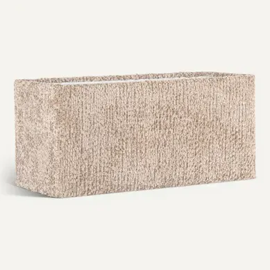 Abat-jour Beige Tissu Chaleureux Forme Rectangulaire élégant