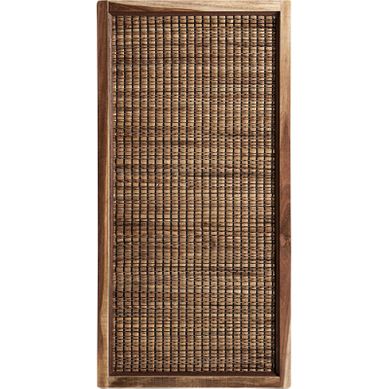 Panneau Décoratif Boho En Fibre Naturelle Marron Mate