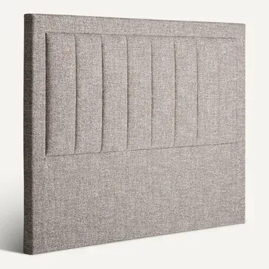 Tête De Lit Contemporaine Gris Marbré En Polyester Et Viscose