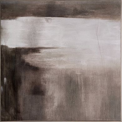 Tableau Contemporain Marron En Toile Et Bois De Mangue Artisanal - 150 X 150 Cm Tableau Contemporain Marron En Toile Et Bois De Mangue Artisanal - 150 X 150 Cm