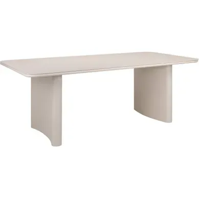 Table De Jardin En Aluminium Beige Clair